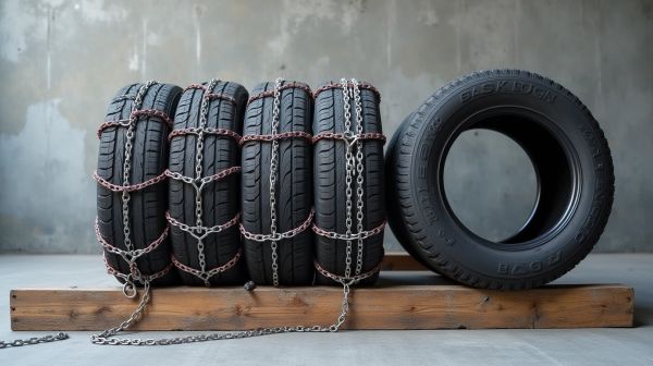 Chaînes et chaussettes pour pneus 225/60 R16 : montages faciles et résistants